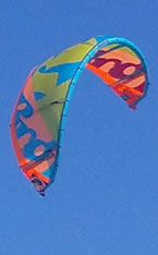 Wind surfing at Westward Ho!